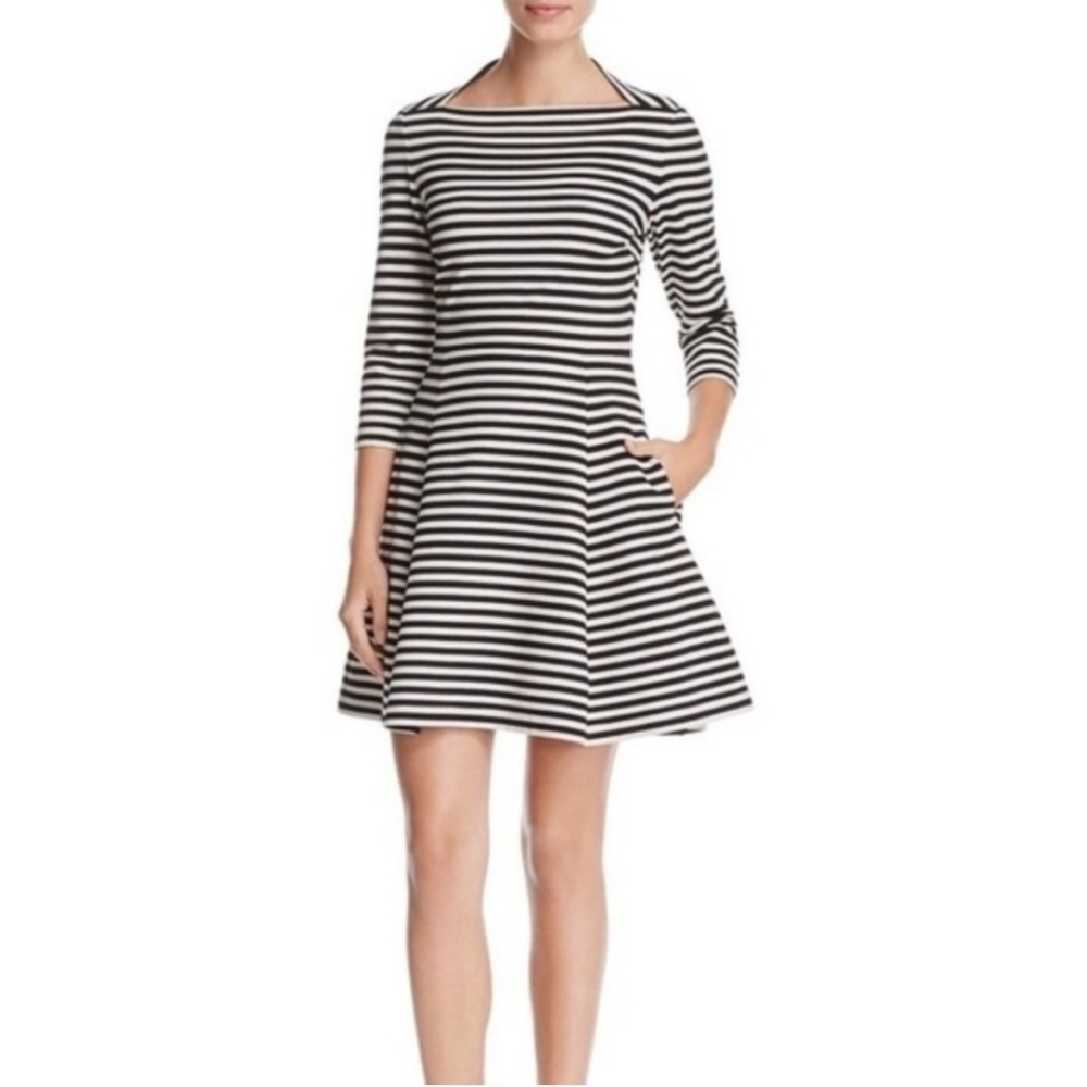 Kate Spade Broome Street Black and White Striped Dress